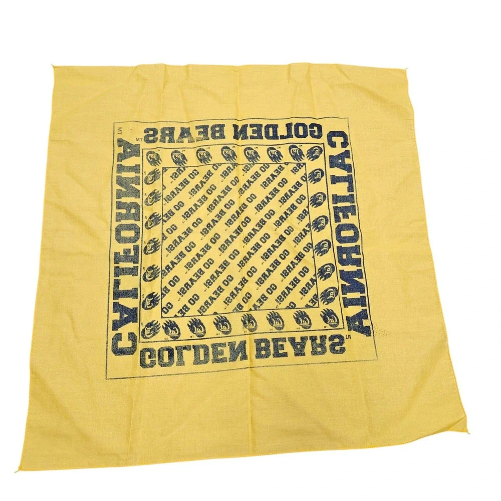 NCAA Bandana Unisex OS Yellow UC Berkeley Cal Golden Bears California Fan Gear